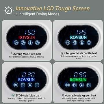 Compact ROVSUN Washer Dryer Combo for Small Spaces