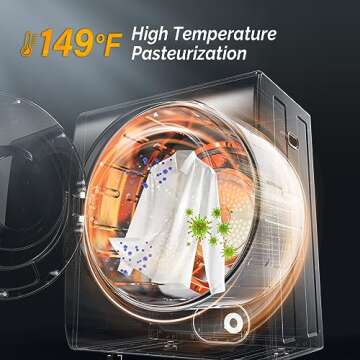 Compact ROVSUN Washer Dryer Combo for Small Spaces