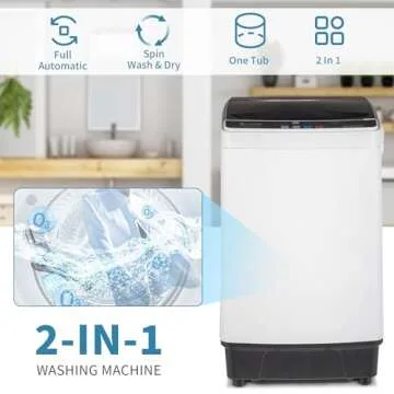 Compact ROVSUN Washer Dryer Combo for Small Spaces