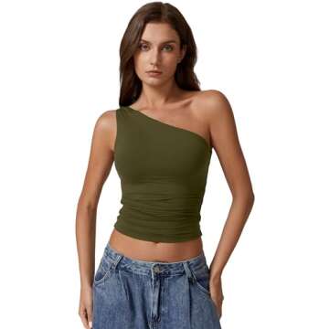Stylish One Shoulder Tank Top for Chic Summer Looks