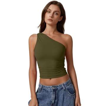 Stylish One Shoulder Tank Top for Chic Summer Looks