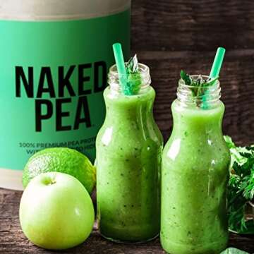 Naked Pea - Pea Protein Isolate - Plant Based, Vegetarian & Vegan Protein. Easy to Digest, Non-GMO, No Lactose, No Soy and Gluten Free - 15 Servings