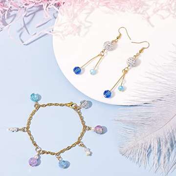 PH PandaHall 2000pcs Jewelry Head Pins - 4 Sizes & 5 Colors for DIY Crafts