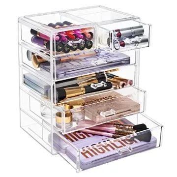 Sorbus Acrylic Makeup Organizer with 4 Large & 2 Small Drawers