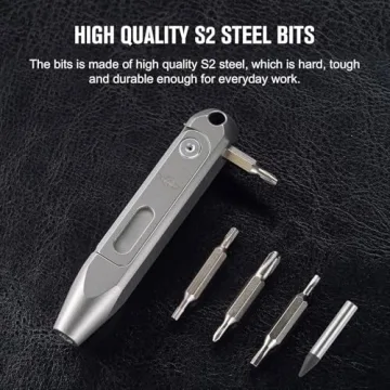 OKNIFE Otacle D1 Titanium Pocket Screwdriver Multi Bit EDC