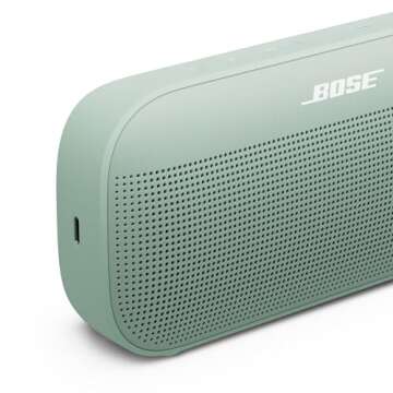 Bose SoundLink Flex Portable Bluetooth Speaker (2nd Gen), Portable Outdoor Speaker with Hi-Fi Audio, Up to 12 Hours Battery Life, Waterproof and Dustproof, Alpine Sage