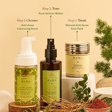 Kama Ayurveda Anti Acne Cleansing Foam Effective Natural Skincare