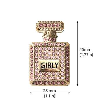 WIRESTER Fresh Scented Car Air Freshener Vent Clip - Stylish Bling Crystal Rhinestones