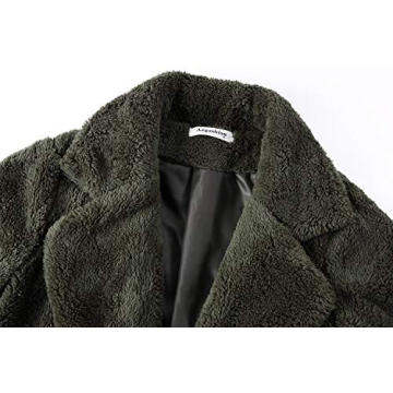 Stylish Angashion Women’s Fuzzy Fleece Coat for Winter