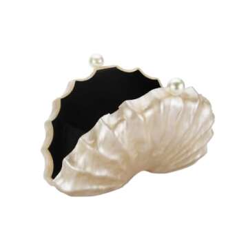 Elegant GBWYI Shell Shaped Acrylic Evening Handbag