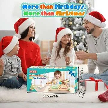 Wingyz Kids 6-in-1 Wooden Drum Set for Toddlers