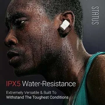 Status Between 3ANC Bone True Active Noise Cancelling Wireless Earbuds - ANC In Ear Buds, Charging Case, Built-in 6 Microphones, 8H Playtime, Bluetooth 5.2, IPX5 Waterproof