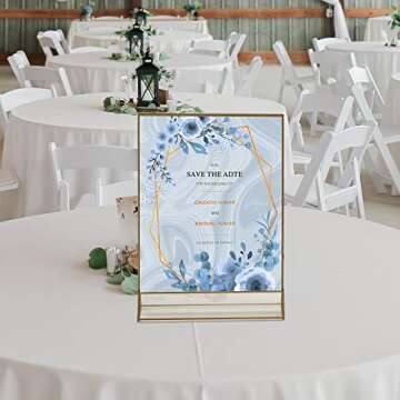 VORIOB Gold Picture Frame Holders for Weddings & Events