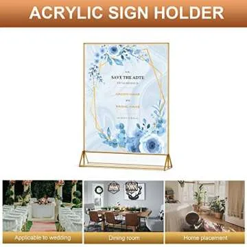 VORIOB Gold Picture Frame Holders for Weddings & Events