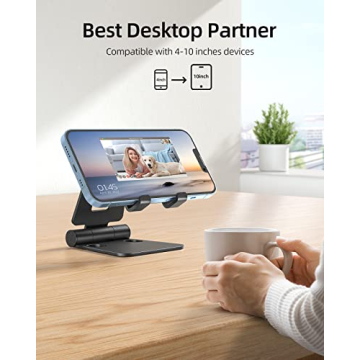 Nulaxy 2 Pack Adjustable Folding Phone Stand for All Smartphones