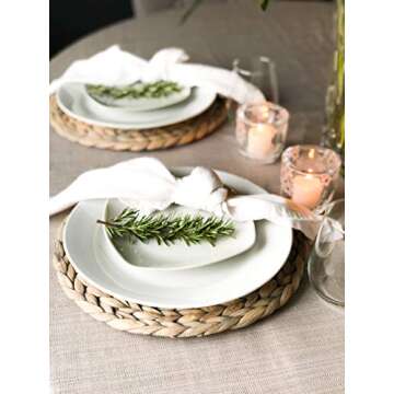 Cork & Leaf Kai Gray Charger Plates for All Occasions