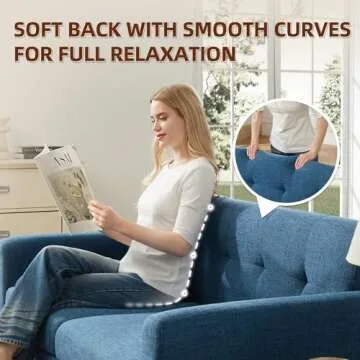 Tbfit 65" Loveseat Sofa for Small Spaces - Modern Comfort