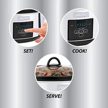 7 Quart Programmable Slow Cooker with Digital Timer & Warmer