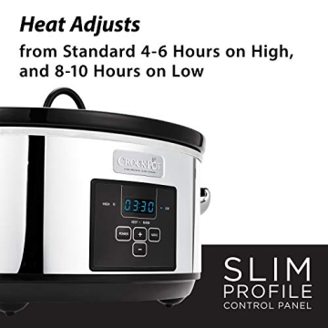 7 Quart Programmable Slow Cooker with Digital Timer & Warmer