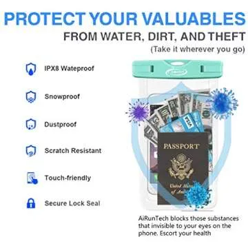 AiRunTech Waterproof Case for Beach and Kayaking Activities