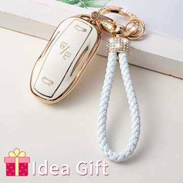 Gematay Key Fob Cover for Tesla Models S, 3, Y