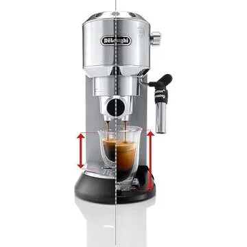 Delonghi EC685.M DEDICA 15-Bar Pump Espresso Machine Coffee Maker, Stainless Steel, 220 Volts (Not for USA - European Cord)