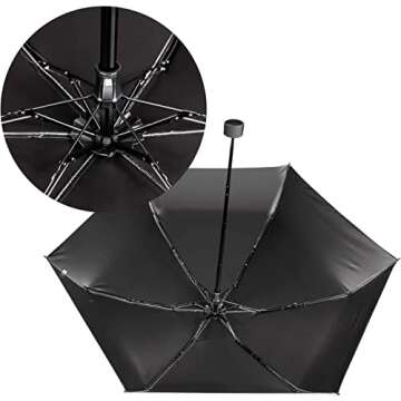 Ximlife Women's Mint Green Compact Folded Umbrella 20"