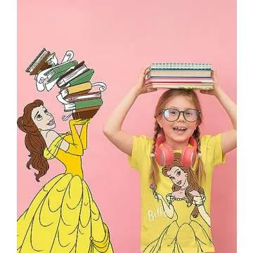 Disney Princess T-Shirts (4-Pack) Girls Short Sleeve Aurora, Cinderella, Snow White, Jasmine, Rapunzel, Ariel, Moana, Tiana 2T Lb/Pk/Y/T SS