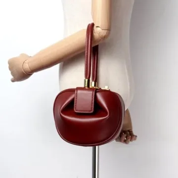 Normia Rita Retro Leather Handbag Stylish Practical Mini Satchel