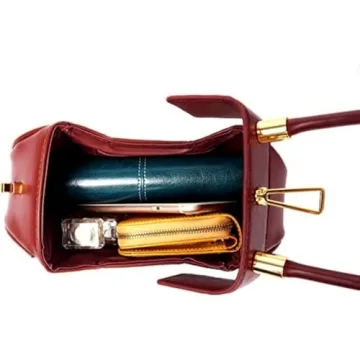 Normia Rita Retro Leather Handbag Stylish Practical Mini Satchel