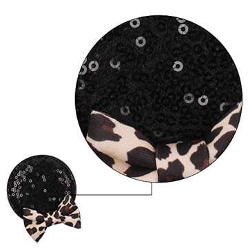 YanJie Lovely Sequin Mouse Ears Clip for Girls Party