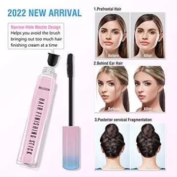 FUNAN 3 Pack, Broken Hair Finishing Slick Stick for Women, Naturally Refreshing