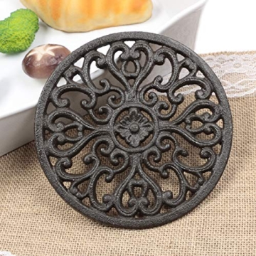 Vintage Cast Iron Trivet - Eco-Friendly, Non-Slip Kitchen Decor