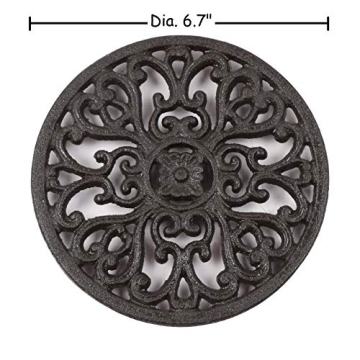 Vintage Cast Iron Trivet Eco-Friendly Non-Slip Kitchen Decor