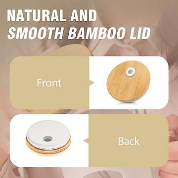 WINSA 32 oz Glass Tumbler with Lid and Straw,Glass Water Bottles with Handle,Glass Cup with Time Marker and Silicone Sleeve, Fits in Cup Holder BPA Free-White