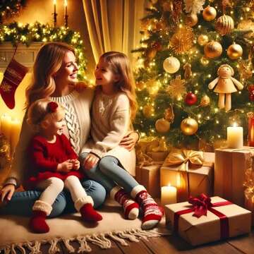 4 ft Pre Lit Artificial Christmas Tree with Lights, Fraser Fir Realistic PE PVC Branch Tips, Holiday Xmas Tree, Metal Stand Automatic Unfold Hinged Design, Easy Assembly for Home Party Decoration