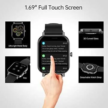 2022 Smartwatch Fitness Tracker for Android and iPhone