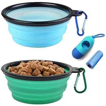 AGECASH Collapsible Portable Dog Bowls for Travel