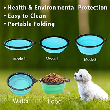 AGECASH Collapsible Portable Dog Bowls for Travel