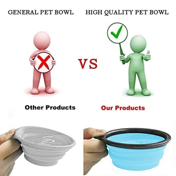 AGECASH Collapsible Portable Dog Bowls for Travel