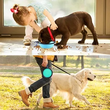 AGECASH Collapsible Portable Dog Bowls for Travel