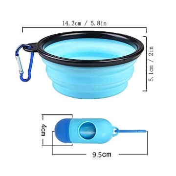 AGECASH Collapsible Portable Dog Bowls for Travel