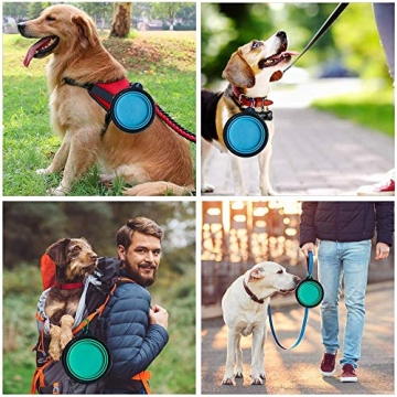 AGECASH Collapsible Portable Dog Bowls for Travel