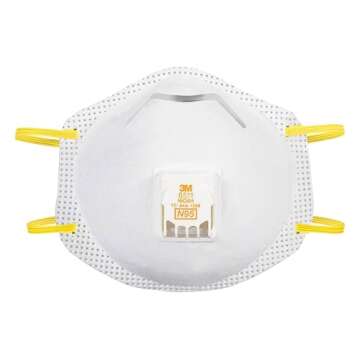 3M N95 Respirator 9511, Cool Flow Valve, 2 Pack, NIOSH-APPROVED, Advanced Filter Media For Easy Breathing, Comfortable For Long Periods Of Wear, Helps Filter Pollen, Mold Spores & Dust (8511PA1-2A-PS)