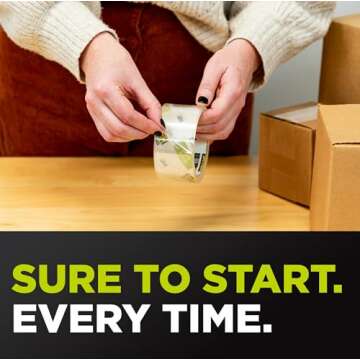 Smooth, Reliable Scotch Sure Start Packing Tape - 2 Rolls