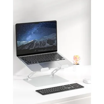 SOUNDANCE Adjustable Laptop Stand - Ergonomic Metal Riser for Any Age