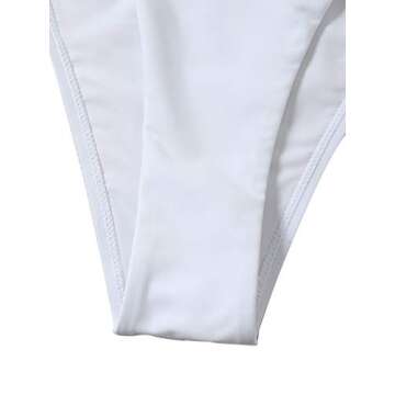 SOLY HUX Women's Color Block Bandeau Bikini Swimsuit