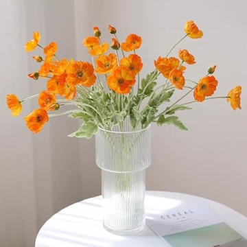 DUYONE Artificial Poppy Flowers - Versatile Home & Party Decor