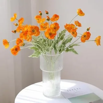DUYONE Artificial Poppy Flowers - Versatile Home & Party Decor