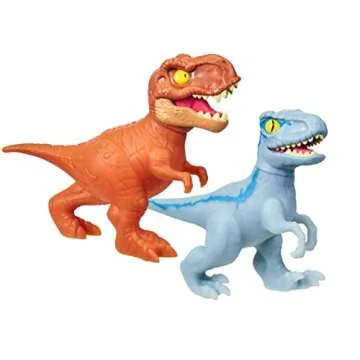 Chomp Attack Stretch Blue Velociraptor Action Figure
